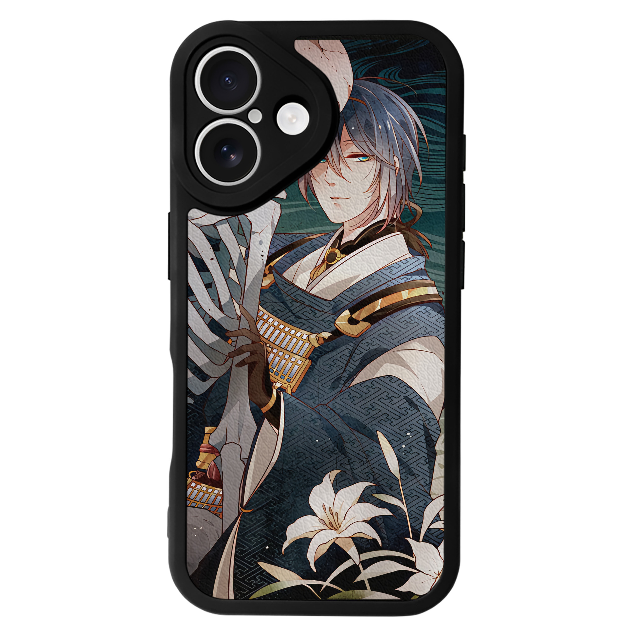 （画像用） 刀剣乱舞 Touken Ranbu 【iPhone 16シリーズ対応】シリコンスマホケース（レザー調） 材質：シリコン